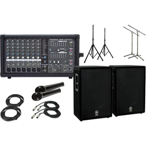 야마하 Yamaha},description:Everything you need to amplify your performance. Very good quality components here, including Yamaha and JBL, offered at a package price that is much less than