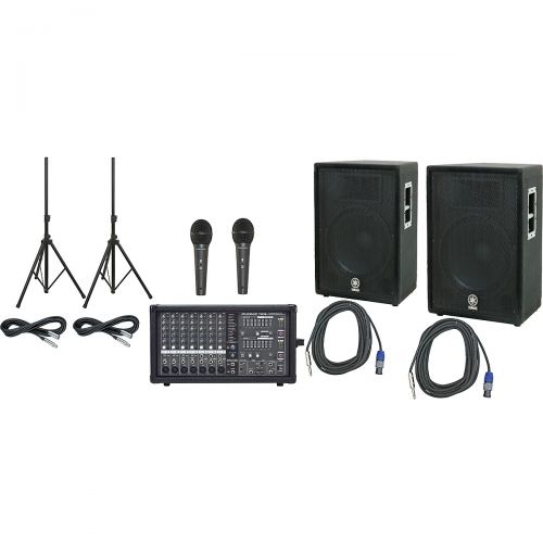 야마하 Yamaha},description:This PA package includes a Phonic Powerpod 780 Plus 2x300W 7-Channel Powered Mixer with Digital Effects, a pair of Yamaha A15 15 PA Speakers, and 2 Audio-Techni