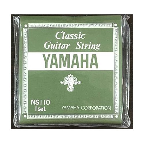 야마하 Yamaha NS110 Set Strings for Classical Guitar Set 1 to 3 Strings Nylon, 4 to 6 Strings Thin Nylon Wrapped Silver Wound