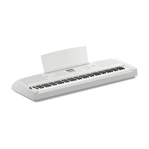 야마하 Yamaha DGX670WH 88-Key Weighted Digital Piano, White (Furniture Stand Sold Separately)