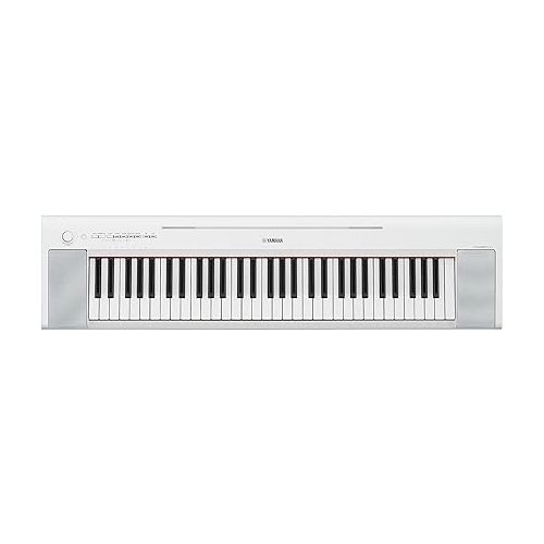 야마하 Yamaha 61-Key Piaggero Ultra-Portable Digital Piano, Black (NP15WH)