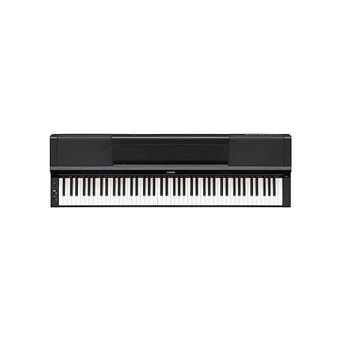 야마하 Yamaha PS500 88-key Smart Digital Piano w/Stream Lights Technology, PA500C Power Adapter and FC4A Sustain Pedal, Black