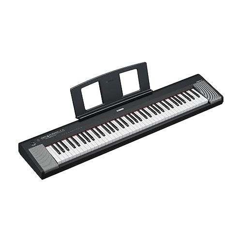 야마하 Yamaha 76-Key Piaggero Ultra-Portable Digital Piano Bundle with Keyboard Bag (NP35B + YBNP76)