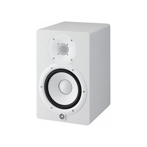 야마하 Yamaha HS7W 6.5-Inch Powered Studio Monitor (White, 2-Pack) Bundle (2 Items)