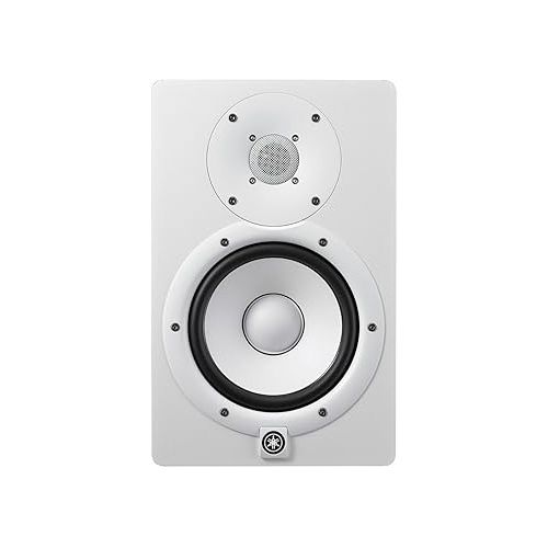 야마하 Yamaha HS7W 6.5-Inch Powered Studio Monitor (White, 2-Pack) Bundle (2 Items)