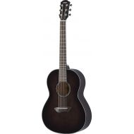 Yamaha CSF1M TBL Parlor Size Acoustic Guitar with Hard Gig Bag, Translucent Black