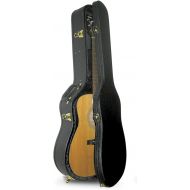 Yamaha F1HC Acoustic Guitar with Hardshell Case, Black