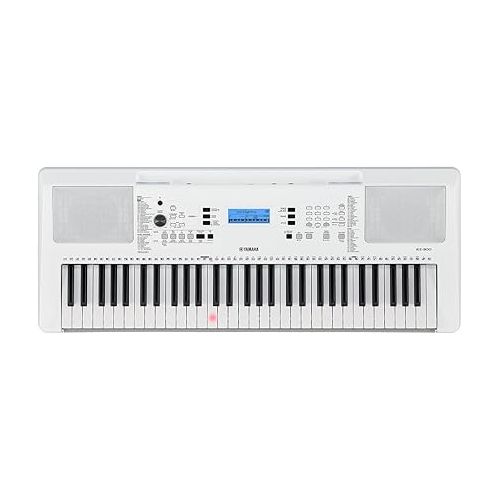 야마하 Yamaha EZ300 61-Key Portable Keyboard with Lighted Keys and PA130 Power Adapter