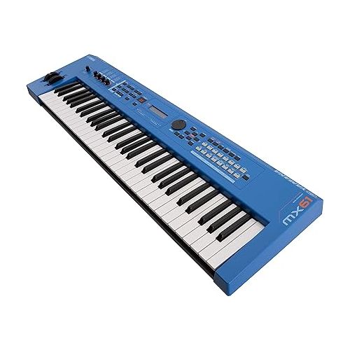 야마하 Yamaha MX61 Music Production Synthesizer, Blue