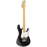 Yamaha Pacifica Professional Electric Guitar Maple Fingerboard With Hardshell Case, Black Metallic