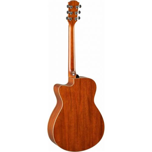 야마하 Yamaha 6 String Series AC1M Small Body Acoustic-Electric Guitar-Mahogany, Vintage Natural, Concert Cutaway VN