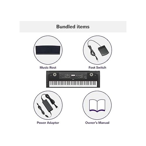 야마하 Yamaha DGX670B 88-Key Weighted Digital Piano, Black (Furniture Stand Sold Separately)