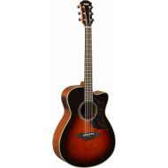 Yamaha 6 String Series AC1M Small Body Acoustic-Electric Guitar-Mahogany, Tobacco Sunburst, Concert Cutaway TBS