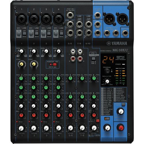 야마하 Yamaha MG10XU 10-Input Mixer with Built-In FX and 2-In/2-Out USB Interface