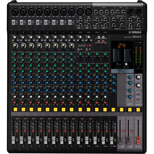 야마하 Yamaha MG16X 16-Input 4-Bus Mixer with Built-In FX