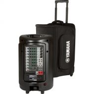 Yamaha Soft Rolling Carry Case for STAGEPAS 600i Portable PA System or 1 MSR100 Powered Speaker (Black)