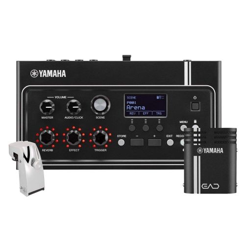 야마하 Yamaha EAD10 Electronic Acoustic Drum Module with Acoustic Drum Microphone System Interconnect Cables and Power Supply with Yamaha DT-50S Dual-zone SnareTom Trigger Pickup w/Die-ca