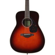 Yamaha FG830 Dreadnought Acoustic Guitar - Tobacco Brown Sunburst