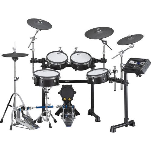 야마하 Yamaha DTX8K-M Electronic Drum Kit with Wood-Shell Mesh Pads and DTX-PRO Drum Module (Black Forest)