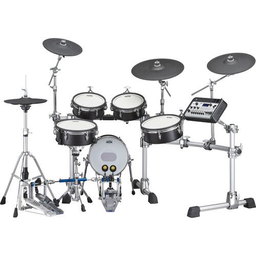 야마하 Yamaha DTX10K-X Electronic Drum Kit with Wood-Shell TCS Pads and DTX-PROX Drum Module (Black Forest)