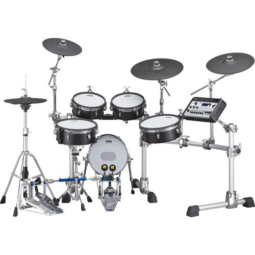 야마하 Yamaha DTX10K-M Electronic Drum Kit with Wood-Shell Mesh Pads and DTX-PROX Drum Module (Black Forest)