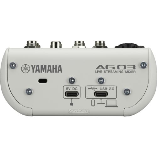 야마하 Yamaha AG03Mk2 LSPK USB Loopback Livestreaming Kit - White