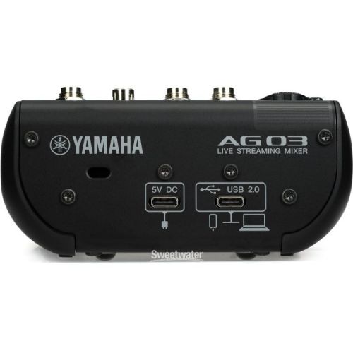 야마하 Yamaha AG03Mk2 LSPK USB Loopback Livestreaming Kit - Black