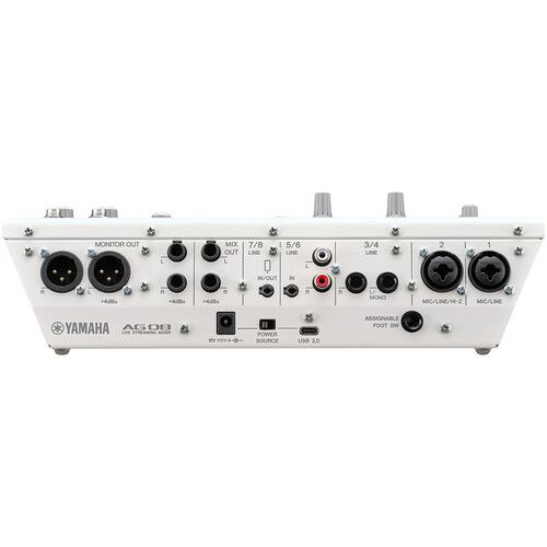 야마하 Yamaha AG08 All-In-One 8-Channel Streaming Station (White)