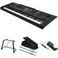 Yamaha Genos2 76-Key Workstation Keyboard Kit with Stand and Pedals
