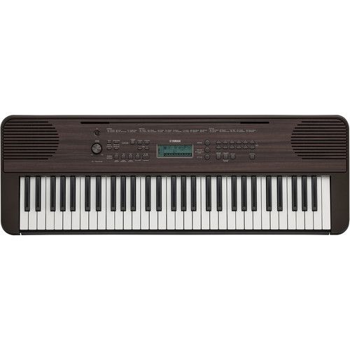 야마하 Yamaha PSR-E360 61-Key Touch-Sensitive Portable Keyboard (Dark Walnut Wood Grain)