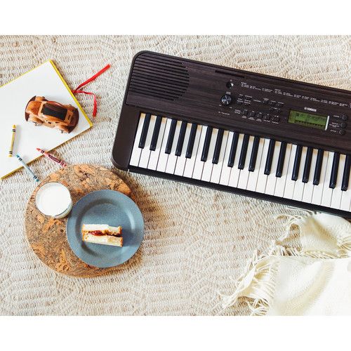 야마하 Yamaha PSR-E360 61-Key Touch-Sensitive Portable Keyboard (Dark Walnut Wood Grain)