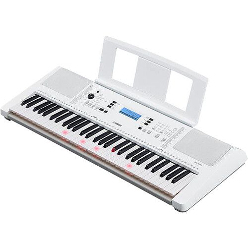 야마하 Yamaha EZ-300 61-Key Touch-Sensitive Portable Keyboard with AC Adapter (White)