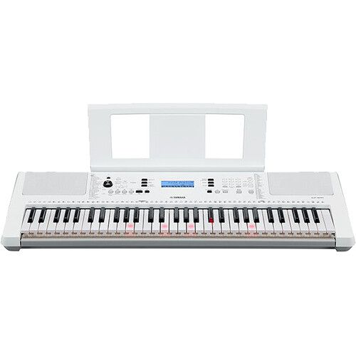 야마하 Yamaha EZ-300 61-Key Touch-Sensitive Portable Keyboard with AC Adapter (White)