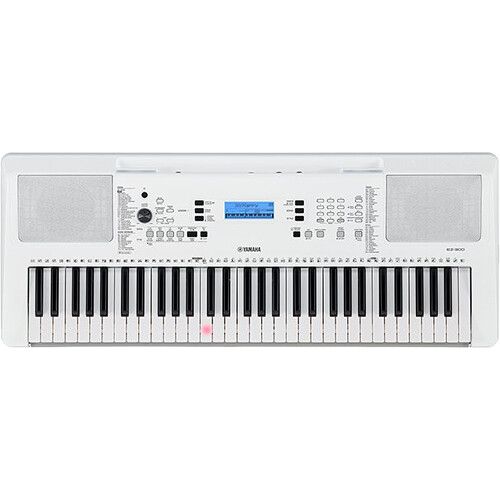 야마하 Yamaha EZ-300 61-Key Touch-Sensitive Portable Keyboard with AC Adapter (White)