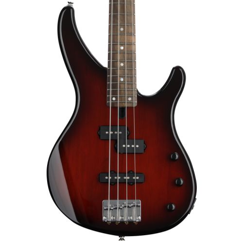 야마하 Yamaha TRBX174 Bass Guitar and Ampeg Rocket Amp Essentials Bundle - Violin Sunburst