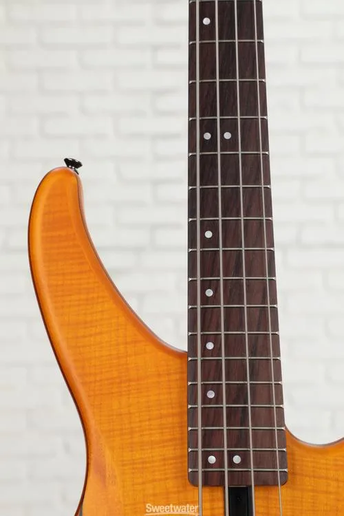 야마하 Yamaha TRBX604FM Bass Guitar - Matte Amber