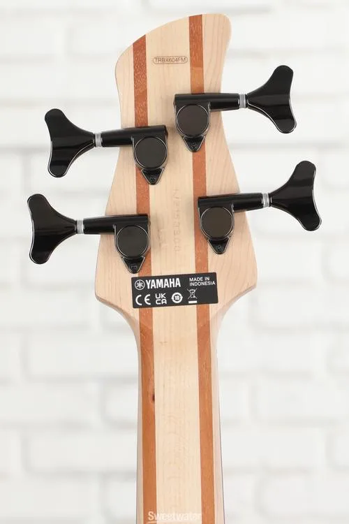 야마하 Yamaha TRBX604FM Bass Guitar - Matte Amber