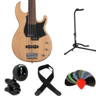 Yamaha BB235 Bass Guitar Essentials Bundle - Yellow Natural Satin