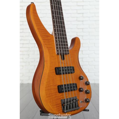 야마하 Yamaha TRBX605FM Bass Guitar - Matte Amber