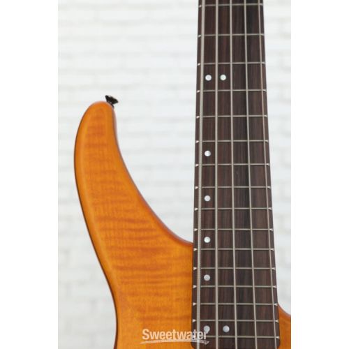 야마하 Yamaha TRBX605FM Bass Guitar - Matte Amber