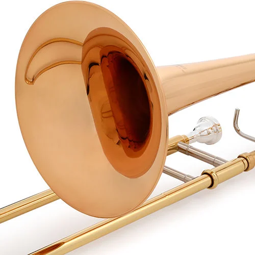 야마하 Yamaha YSL-448G Intermediate Trombone - F-Attachment - Clear Lacquer - Gold Brass Bell