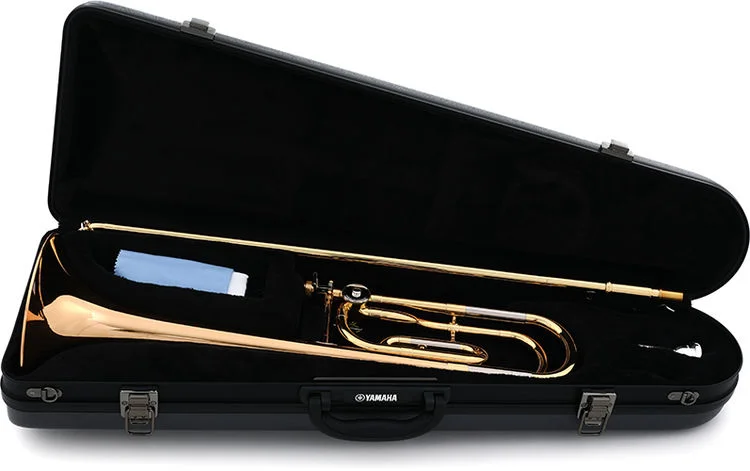 야마하 Yamaha YSL-448G Intermediate Trombone - F-Attachment - Clear Lacquer - Gold Brass Bell