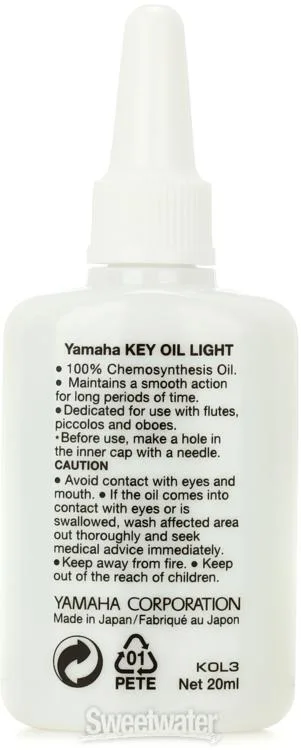 야마하 Yamaha YAC LKO Light Synthetic Key Oil - 20ml