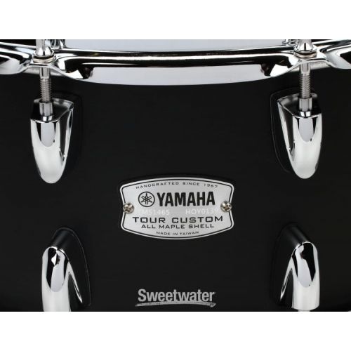 야마하 Yamaha Tour Custom Snare Drum - 6.5 x 14-inch - Licorice Satin