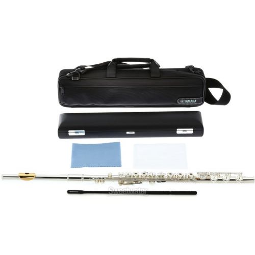 야마하 Yamaha YFL-382H Intermediate Flute with Inline G and Gold-plated Lip Plate