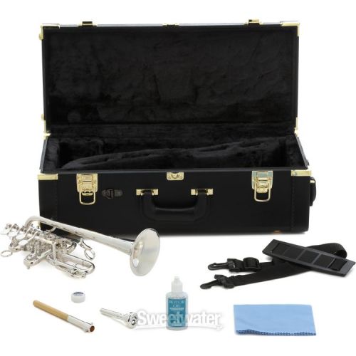 야마하 Yamaha YTR-988 Custom Series Bb/A Rotary Piccolo Trumpet - Silver-plated