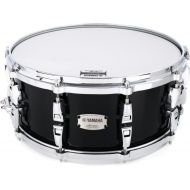 Yamaha AMS-1460 Absolute Hybrid Maple 6 x 14-inch Snare Drum - Solid Black