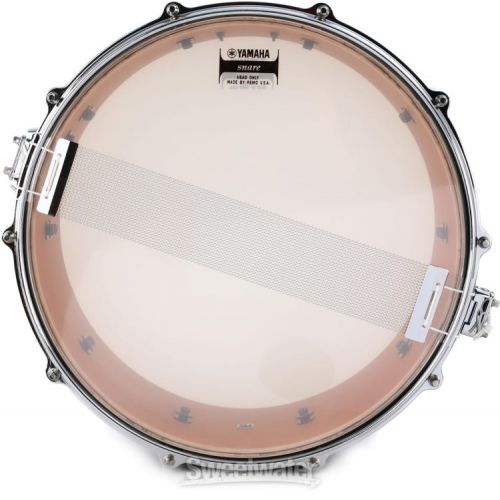 야마하 Yamaha AMS-1460 Absolute Hybrid Maple 6 x 14-inch Snare Drum - Solid Black