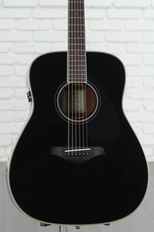 야마하 Yamaha FG-TA TransAcoustic Dreadnought Acoustic-electric Guitar - Black