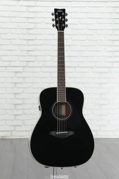 야마하 Yamaha FG-TA TransAcoustic Dreadnought Acoustic-electric Guitar - Black